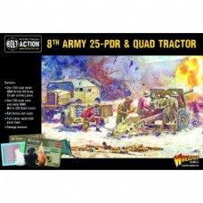 Bolt Action 8th Army 25pdr & Quad Tractor - EN